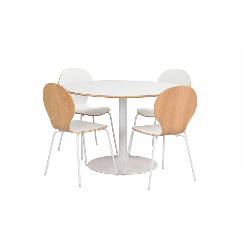 RO Fusio Dining Table Round 1 White